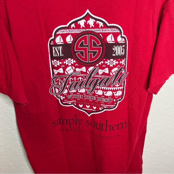 Simply Southern USC Red Game Day Collection T Shirt - Picture 8 of 8